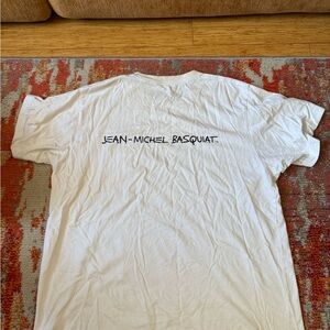 Oversized Jean-Michel Basquat Uniqlo White Graphic Tee